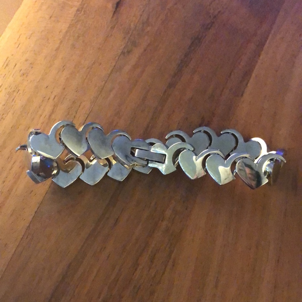 Sterling heart bracelet